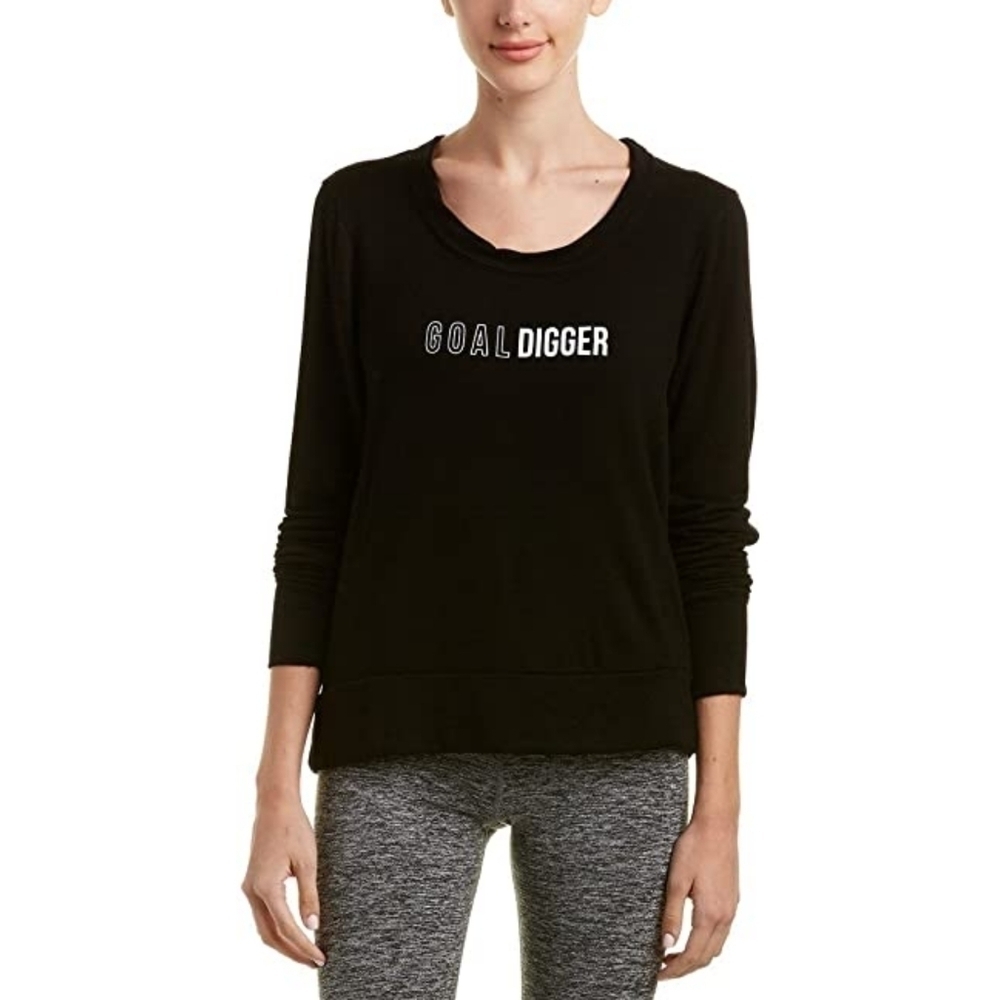 Good hYOUman Jules Black Goal Digger Sweatshirt